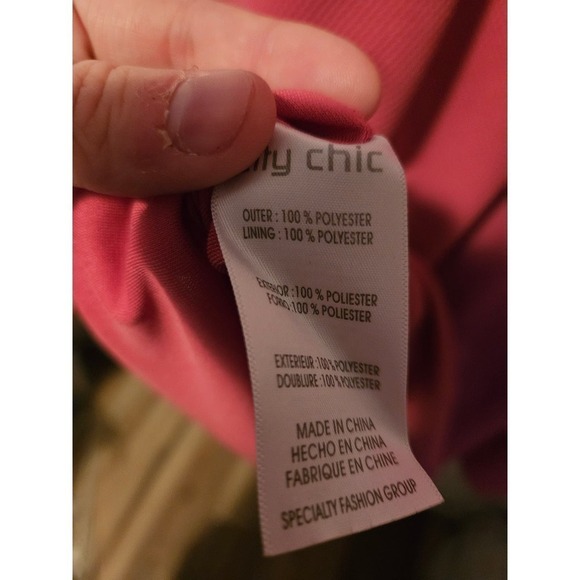 City Chic pink fit and flare midi dress size XL/ Size 24 - Picture 5 of 5